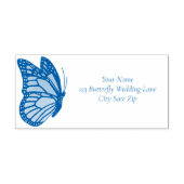 Monarch vlinder blauw ombre  zelfinktende stempel (Design)