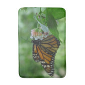 Monarch Vlinder Bloemen Badmat (Voorkant Verticaal)
