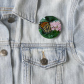 Monarch Vlinder Button Pin (In situ)