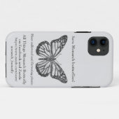 Monarch vlinder Case-Mate iPhone hoesje (Achterkant (horizontaal))