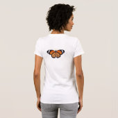 monarch vlinder chrysalis t-shirt (Achterkant volledig)
