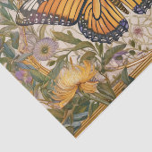 Monarch vlinder elegantie, wilde bloemen & goud tissuepapier (Detail)