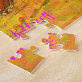 monarch vlinder en fietskunst legpuzzel (Zijkant)