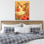 Monarch Vlinder Fairy Canvas Print (Insitu (Slaapkamer))
