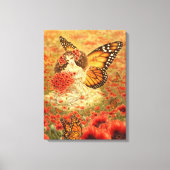Monarch Vlinder Fairy Canvas Print (Voorkant)