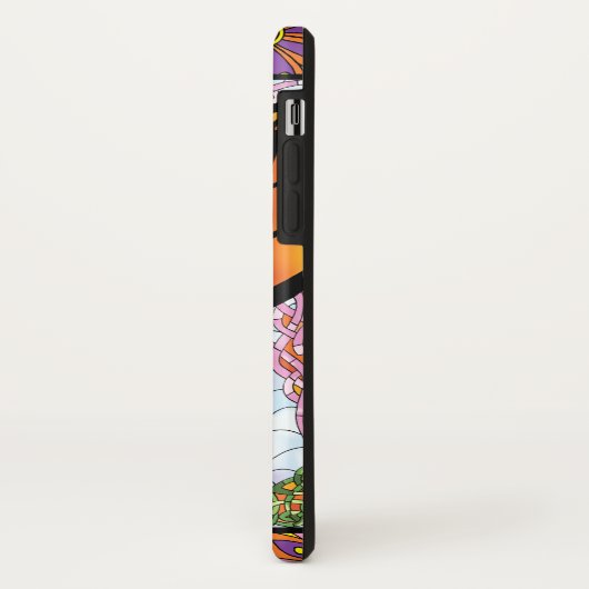 Monarch vlinder fee Paarse bloemen Case-Mate iPhone Case (Achterkant/links)