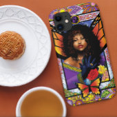 Monarch vlinder fee Paarse bloemen Case-Mate iPhone Case