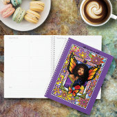Monarch vlinder fee Paarse bloemen Planner