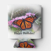 Monarch Vlinder Foto Verjaardag Blikjeskoeler (Achterkant)