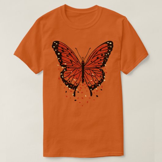 Monarch Vlinder Herfstbladeren door Tobe Fonseca T-shirt (Design voorkant)