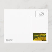 Monarch vlinder in het gras briefkaart (Achterkant)