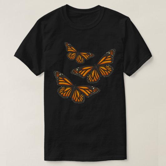 Monarch Vlinder Insect Vlieg T-shirt (Design voorkant)