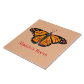 Monarch vlinder Kamerbord Tegeltje (Zijkant)