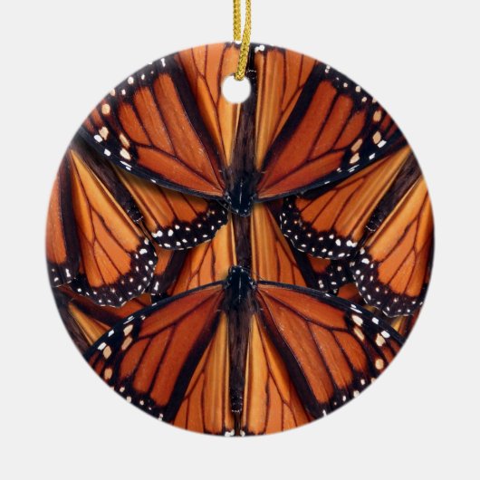 monarch vlinder keramisch ornament (Voorkant)