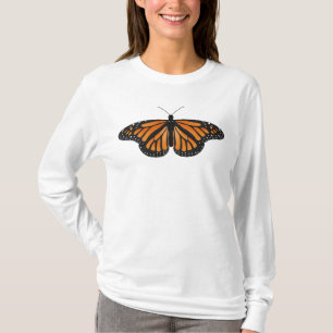 Monarch vlinder lange mouw T T-shirt