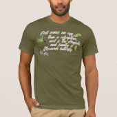 Monarch vlinder levenscyclus T-shirt (Voorkant)