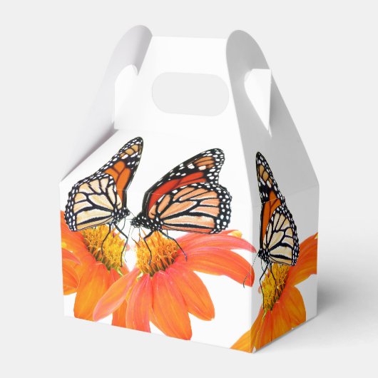 Monarch vlinder Mexicaanse zonnebloem bloemen bloe Bedankdoosjes (Voorkant Zijde)