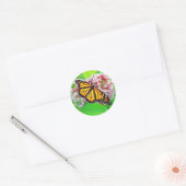 Monarch Vlinder Milkweed Flower Sticker (Envelop)