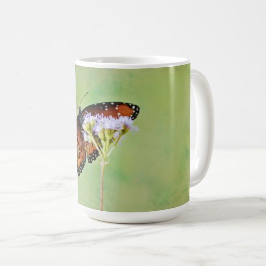 Monarch Vlinder Natuur Art Mok Cup (Voorkant rechts)
