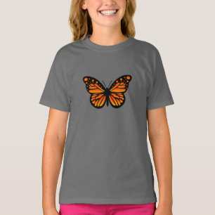 Monarch Vlinder Ontwerp - Meisjes Basic T-Shirt