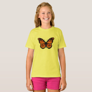 Monarch Vlinder Ontwerp - Meisjes Basic T-Shirt