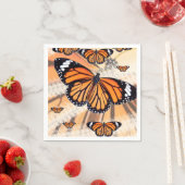 Monarch vlinder ontwerp papieren servet (Insitu)