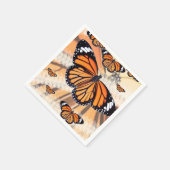 Monarch vlinder ontwerp papieren servet (Hoek)