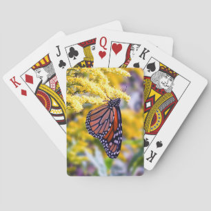 Monarch Vlinder op Goldenrod Speelkaarten