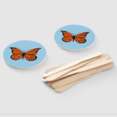 Monarch Vlinder op Hand Fan Handwaaier (Niet-gemonteerd)