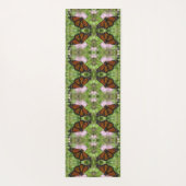 Monarch Vlinder op Roze Distel - foto aan 2 kanten Yogamat (Achterkant)