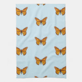 Monarch Vlinder Pastelblauw Theedoek (Verticaal)