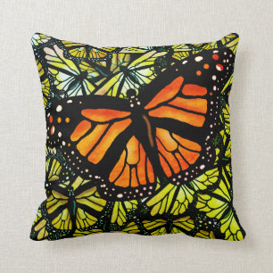 MONARCH VLINDER PATROON door Slipperywindow Kussen