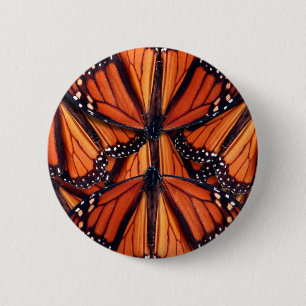 monarch vlinder ronde button 5,7 cm