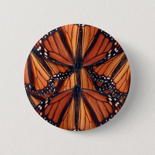 monarch vlinder ronde button 5,7 cm (Voorkant)