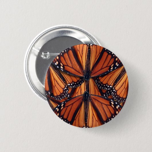 monarch vlinder ronde button 5,7 cm (Voorkant /achterkant)