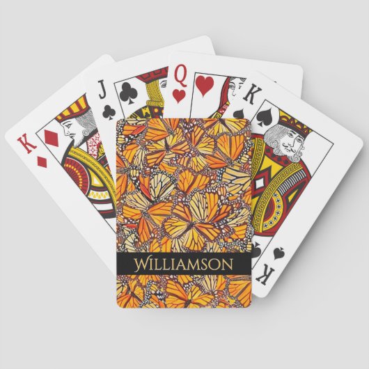 Monarch Vlinder Speelkaarten (Achterkant)