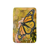 Monarch Vlinder Tuin Kunst Badmat (Voorkant Verticaal)