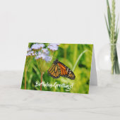  Monarch Vlinder Verjaardag Kaart (Voorkant)