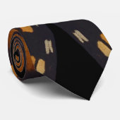 Monarch vlinder vleugels cirkelvormig patroon clos stropdas (Opgerold)