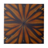 Monarch vlinder vleugels cirkelvormig patroon clos tegeltje (Voorkant)