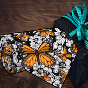 Monarch Vlinder Vlinders Bloemen Bloemstuk Hals  Stropdas