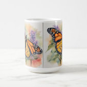 Monarch Vlinder Waterverf Print Koffiemok (Center)