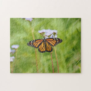 Monarch Vlinder Wildbloemen Natuur Puzzel Legpuzzel