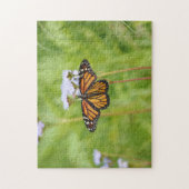 Monarch Vlinder Wildbloemen Natuur Puzzel Legpuzzel (Verticaal)
