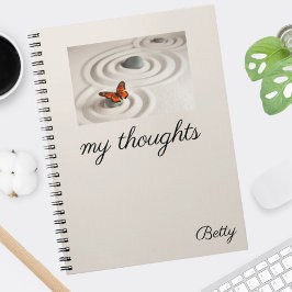 Monarch Vlinder Zen Tuin Notitieboek 6,5 x 8,75