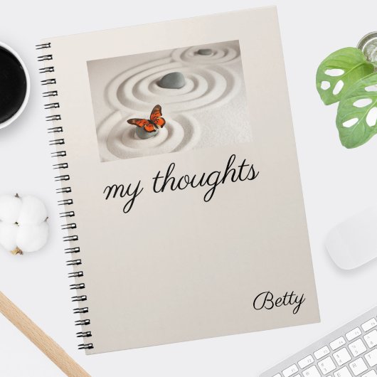 Monarch Vlinder Zen Tuin Notitieboek 6,5 x 8,75