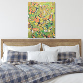 Monarch Vlinder Zwerm Expressionist Canvas Afdruk (Insitu (Slaapkamer))