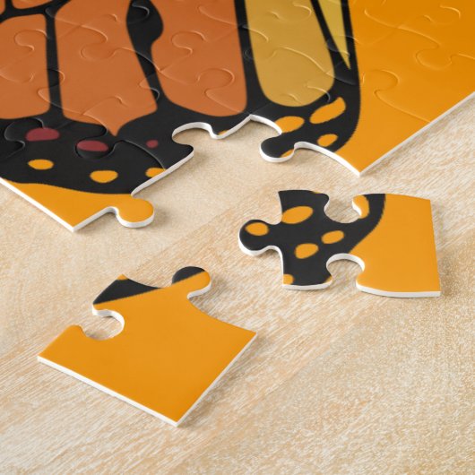 monarch vlinderpuzzel legpuzzel (Zijkant)