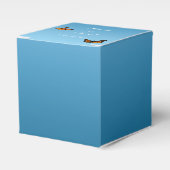 Monarch vlinders blauw ombre bedankdoosjes (Voorkant Zijde)