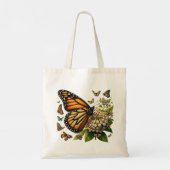 Monarch vlinders genieten van bloemblaadjes tote bag (Achterkant)